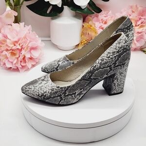 Coconuts By Matisse Gertie Snake Embossed Heels Sz 10